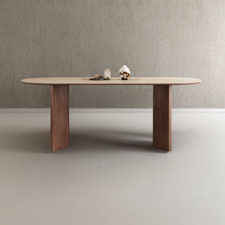 Hokku Designs Lashuay Oval Solid Wood Base Dining Table | Wayfair